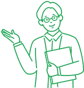案内している人のイラスト