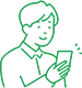案内している人のイラスト