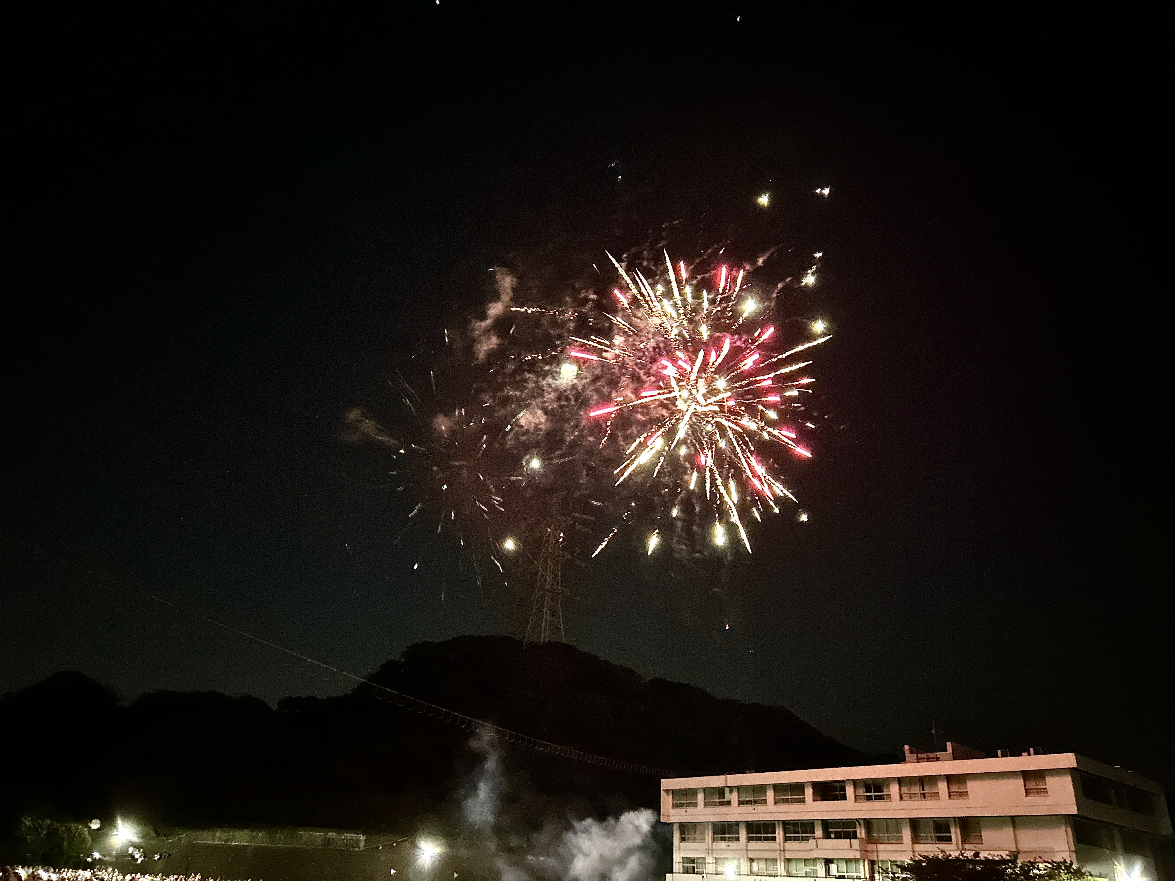 打ち上げ花火の写真